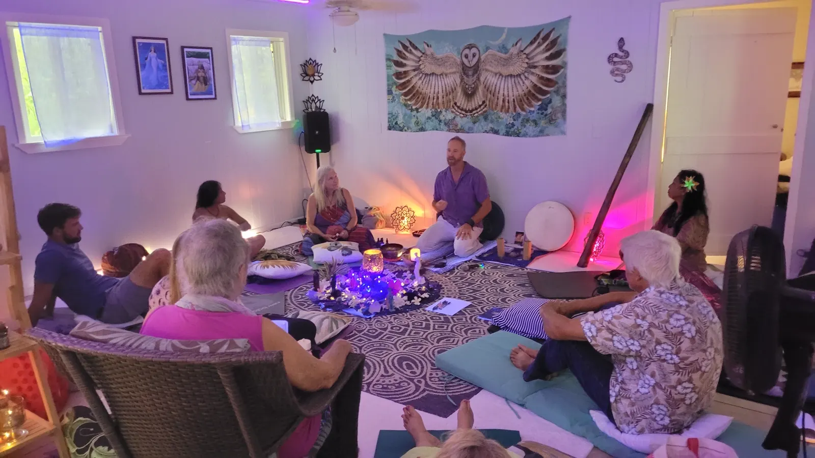 A Galactic Breathing group ceremony on the Big Island