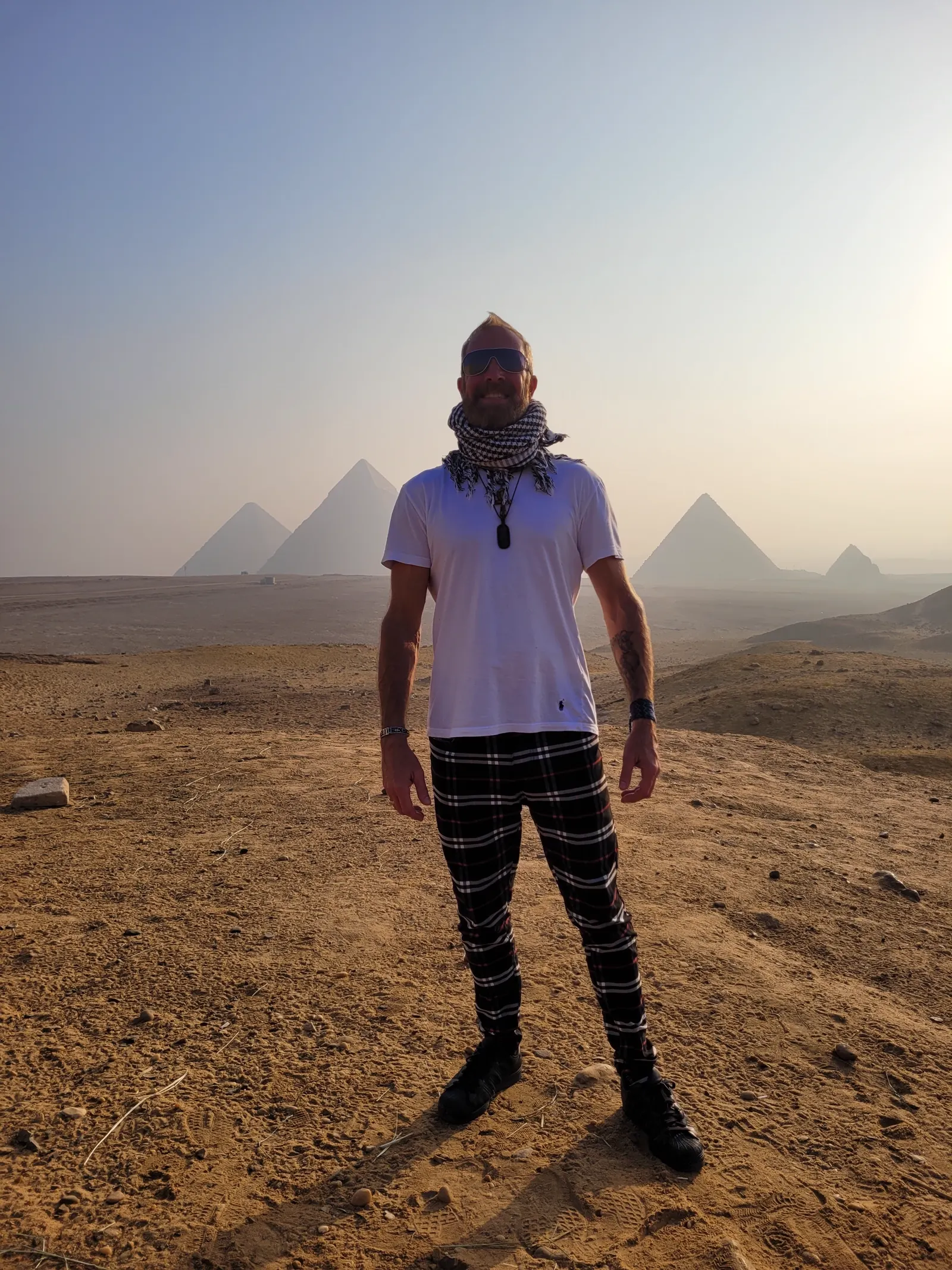 Sekhem Healing and Breathwork in Kea'au: Jason at the pyramids of Giza