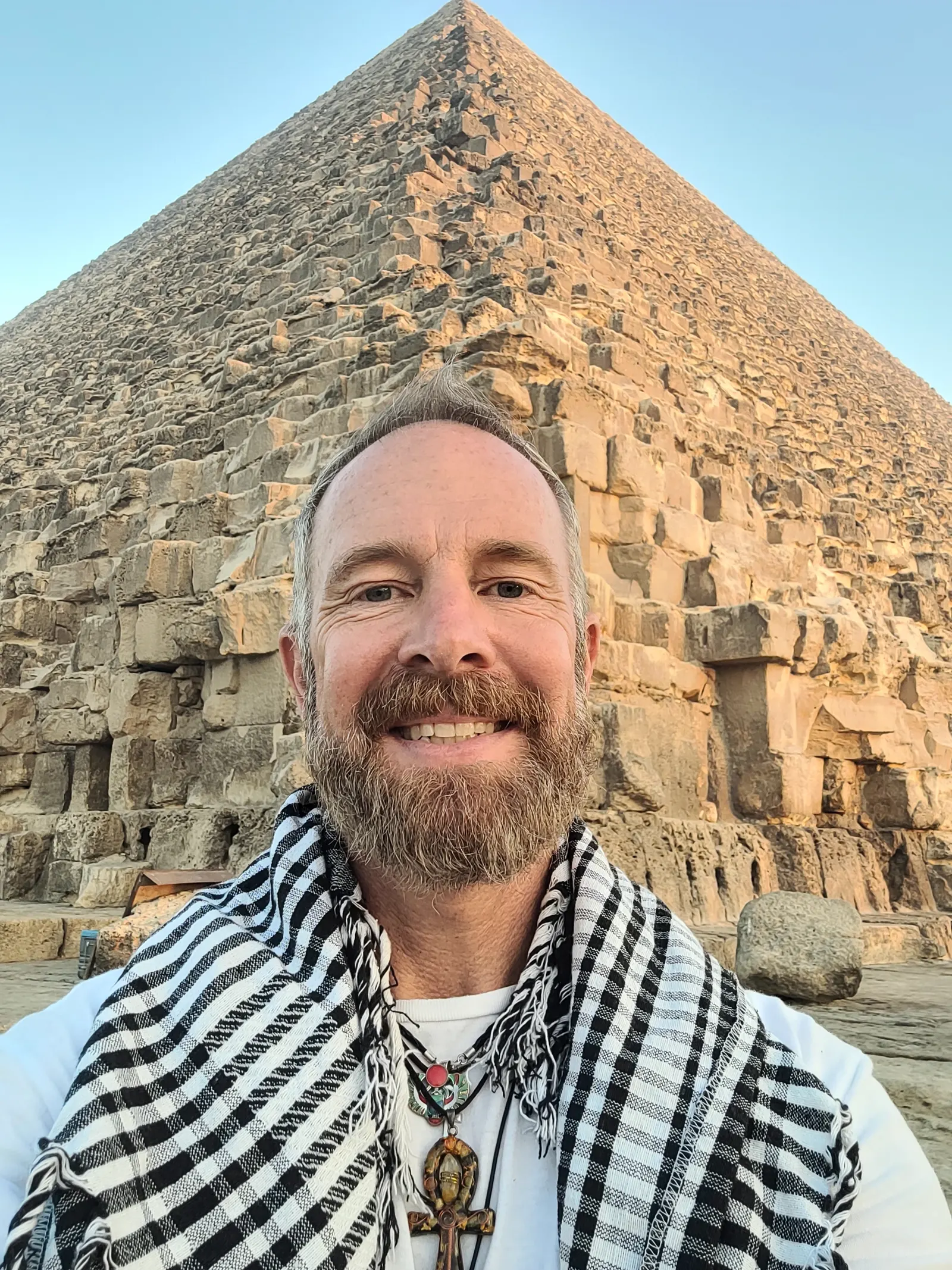 Energy Healing Near Pāhala: Jason at the pyramid, Sekhem practitioner